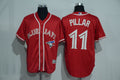Custom Fan-Made Kevin Pillar Toronto Blue Jays #11 Red Baseball Jersey