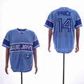 Custom Fan-Made David Price Toronto Blue Jays #14 Blue Baseball Jersey