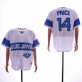 Custom Fan-Made David Price Toronto Blue Jays #14 Blue Baseball Jersey