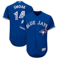 Custom Fan-Made Justin Smoak Spring Training Toronto Blue Jays #14 Blue 2019 Baseball Jersey