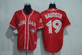 Custom Fan-Made Jose Bautista Toronto Blue Jays #19 Red Baseball Jersey