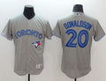 Custom Fan-Made Josh Donaldson Toronto Blue Jays #20 Grey Baseball Jersey