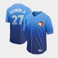 Custom Fan-Made Vladimir Guerrero Jr Toronto Blue Jays #27 Blue Baseball Jersey