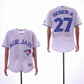 Custom Fan-Made Vladimir Guerrero Jr Toronto Blue Jays #27 Blue Baseball Jersey