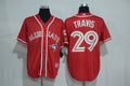 Custom Fan-Made Devon Travis Toronto Blue Jays #29 Red Baseball Jersey