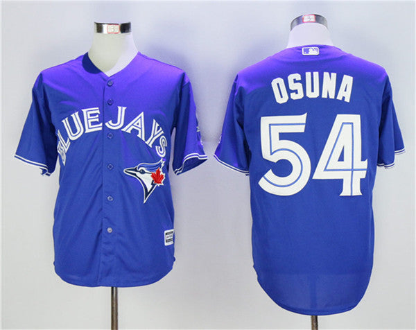 Custom Fan-Made Roberto Osuna Toronto Blue Jays #54 Blue Baseball Jersey
