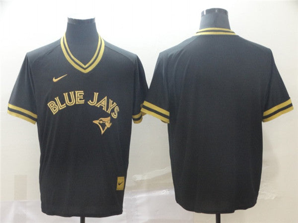 Custom Fan-Made Black Toronto Blue Jays Baseball Jersey Toronto Blue Jays Blue Baseball Jersey
