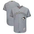 Custom Fan-Made Gray 2018 Toronto Blue Jays Baseball Jersey Toronto Blue Jays Grey 2018 Baseball Jersey
