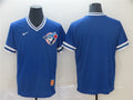 Custom Fan-Made Royal Throwback Toronto Blue Jays Baseball Jersey Toronto Blue Jays Blue Throwback Baseball Jersey
