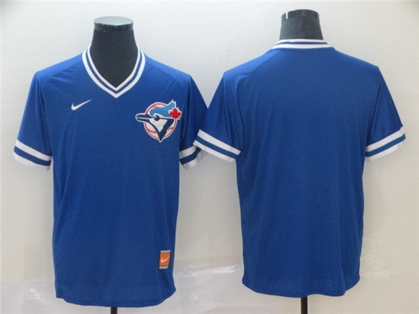 Custom Fan-Made Royal Throwback Toronto Blue Jays Baseball Jersey Toronto Blue Jays Blue Throwback Baseball Jersey
