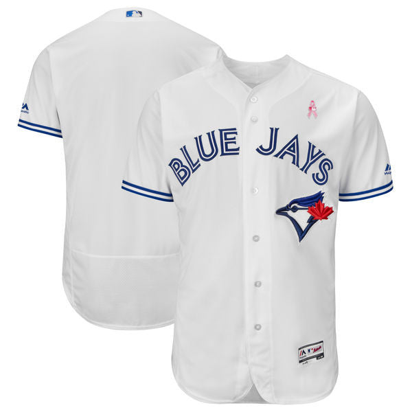 Custom Fan-Made White 2018 Toronto Blue Jays Baseball Jersey Toronto Blue Jays Blue 2018 Baseball Jersey