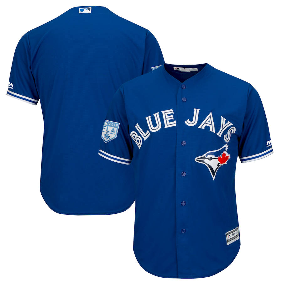 Custom Fan-Made Spring Training Royal 2019 Toronto Blue Jays Baseball Jersey Toronto Blue Jays Blue 2019 Baseball Jersey