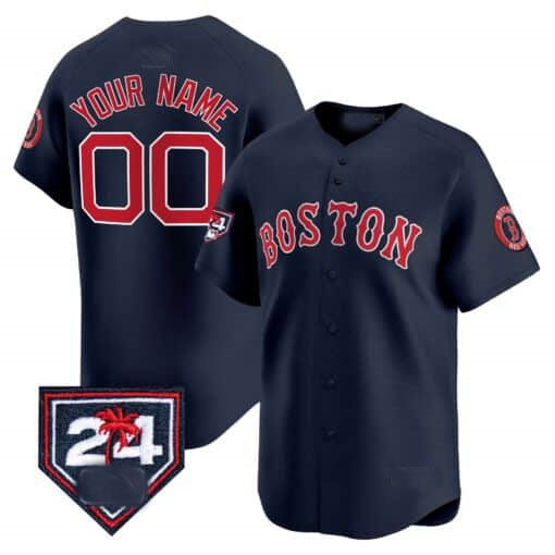 Custom B.Red Sox Spring Training Patch Vapor Premier Limited篓C Stitched Baseball Jerseys