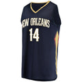 NO.Pelicans #14 Brandon Ingram Fanatics Branded  Fast Break Replica Jersey Navy Icon Edition Stitched American Basketball Jersey
