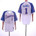 Custom Fan-Made Ozzie Albies Atlanta Braves #1 White Throwback Baseball Jersey