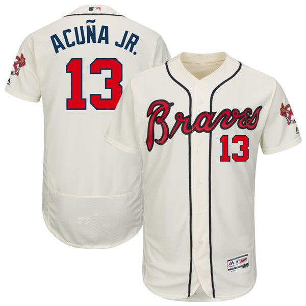 Custom Fan-Made Ronald Acuna Jr Atlanta Braves #13 Baseball Jersey