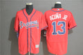 Custom Fan-Made Ronald Acuna Jr Atlanta Braves #13 Red Baseball Jersey