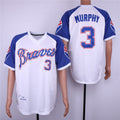 Custom Fan-Made Dale Murphy Atlanta Braves #3 White 1974 Throwback Baseball Jersey
