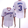 Custom Fan-Made Dale Murphy Atlanta Braves #3 White Throwback Baseball Jersey