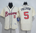 Custom Fan-Made Freddie Freeman Atlanta Braves #5 Baseball Jersey