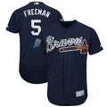Custom Fan-Made Freddie Freeman Spring Training Atlanta Braves #5 Navy 2018 Baseball Jersey