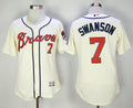 Custom Fan-Made Dansby Swanson Atlanta Braves #7 Baseball Jersey