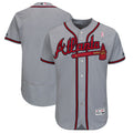 Custom Fan-Made Gray 2018 Atlanta Braves Baseball Jersey Atlanta Braves Grey 2018 Baseball Jersey