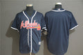 Custom Fan-Made Navy Atlanta Braves Baseball Jersey Atlanta Braves Navy Baseball Jersey