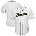 Custom Fan-Made White 2018 Atlanta Braves Baseball Jersey Atlanta Braves White 2018 Baseball Jersey