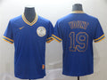 Custom Fan-Made Robin Yount Milwaukee Brewers #19 Throwback Baseball Jersey