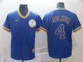 Custom Fan-Made Paul Molitor Milwaukee Brewers #4 Throwback Baseball Jersey