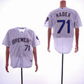 Custom Fan-Made Josh Hader Milwaukee Brewers #71 White Baseball Jersey