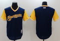 Custom Fan-Made Navy 2017 Milwaukee Brewers Baseball Jersey Milwaukee Brewers Navy 2017 Baseball Jersey