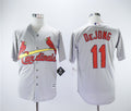 Custom Fan-Made Paul DeJong St. Louis Cardinals #11 Grey Baseball Jersey