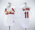 Custom Fan-Made Paul DeJong St. Louis Cardinals #11 White Baseball Jersey