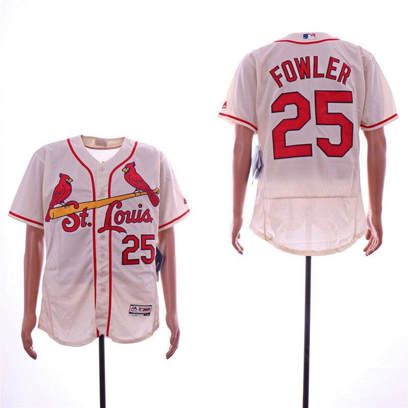 Custom Fan-Made Dexter Fowler St. Louis Cardinals #25 Baseball Jersey