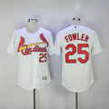 Custom Fan-Made Dexter Fowler St. Louis Cardinals #25 White Baseball Jersey