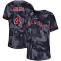 Custom Fan-Made Yadier Molina Camo St. Louis Cardinals #4 Black Baseball Jersey