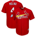 Custom Fan-Made Yadier Molina Spring Training St. Louis Cardinals #4 Red 2019 Baseball Jersey
