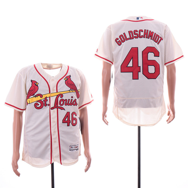 Custom Fan-Made Paul Goldschmidt St. Louis Cardinals #46 Baseball Jersey