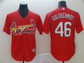 Custom Fan-Made Paul Goldschmidt St. Louis Cardinals #46 Red Baseball Jersey