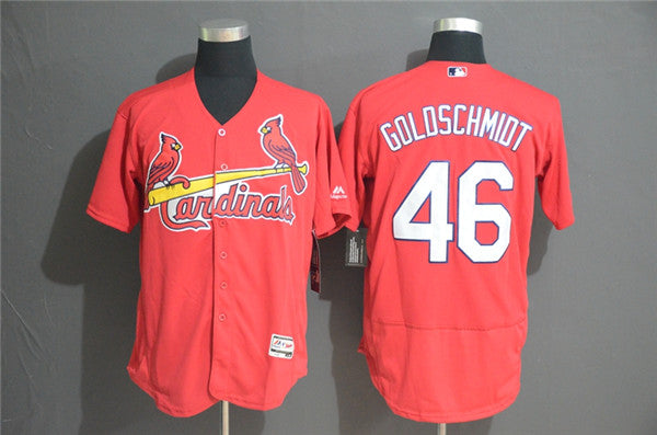 Custom Fan-Made Paul Goldschmidt St. Louis Cardinals #46 Red Baseball Jersey