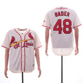 Custom Fan-Made Harrison Bader St. Louis Cardinals #48 Baseball Jersey