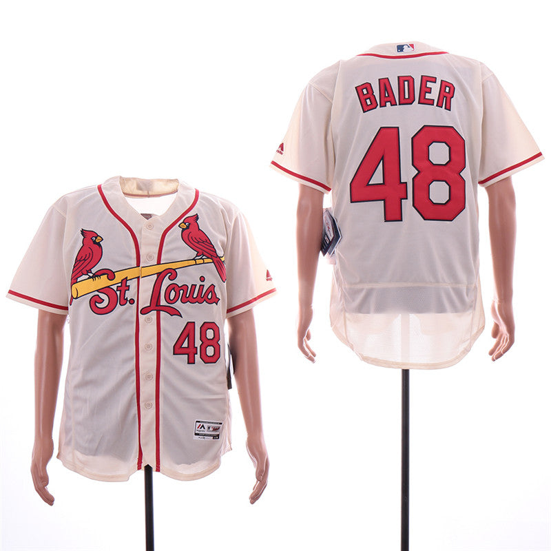 Custom Fan-Made Harrison Bader St. Louis Cardinals #48 Baseball Jersey