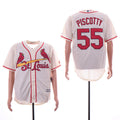 Custom Fan-Made Stephen Piscotty St. Louis Cardinals #55 Baseball Jersey