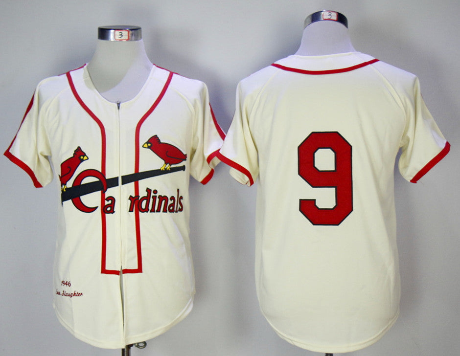 Custom Fan-Made Roger Maris St. Louis Cardinals #9 1946 Baseball Jersey