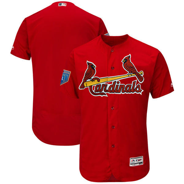 Custom Fan-Made Spring Training Red 2018 St. Louis Cardinals Baseball Jersey St. Louis Cardinals Red 2018 Baseball Jersey
