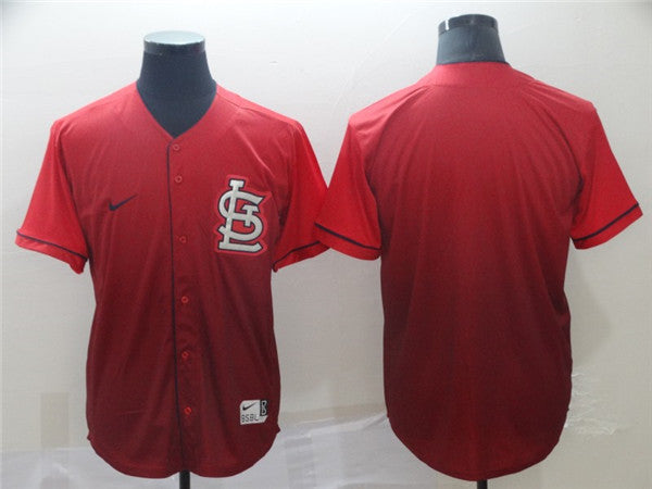 Custom Fan-Made Red St. Louis Cardinals Baseball Jersey St. Louis Cardinals Red Baseball Jersey
