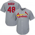 Custom Fan-Made Harrison Bader Gray St. Louis Cardinals Baseball Jersey St. Louis Cardinals Grey Baseball Jersey