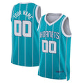 Custom C.Hornets Jordan Brand Unisex 2022-23 Swingman Jersey Teal Icon Edition American Stitched Basketball Jersey